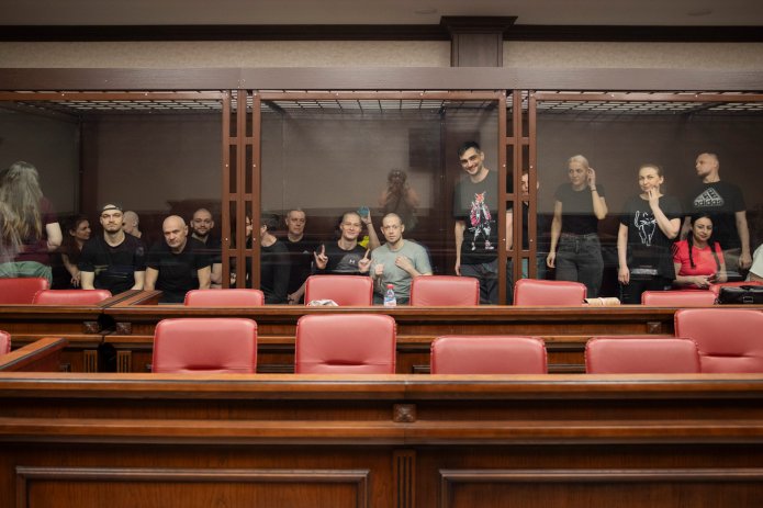 Court hearing on the case of Azov members in Rostov-on-Don, August 21, 2024 / Photo: Alexandra Astakhova, Mediazona