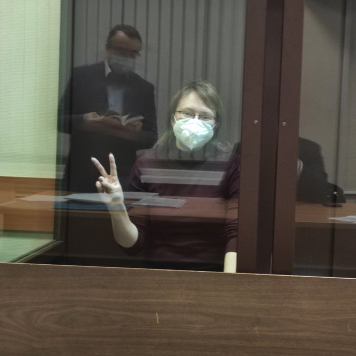 Лилия Чанышева на суде по мере пресечения / Фото: адвокат Владимир Воронин