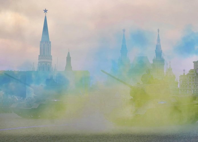The protest as planned by Danila Tkachenko / Collage by Danila Tkachenko