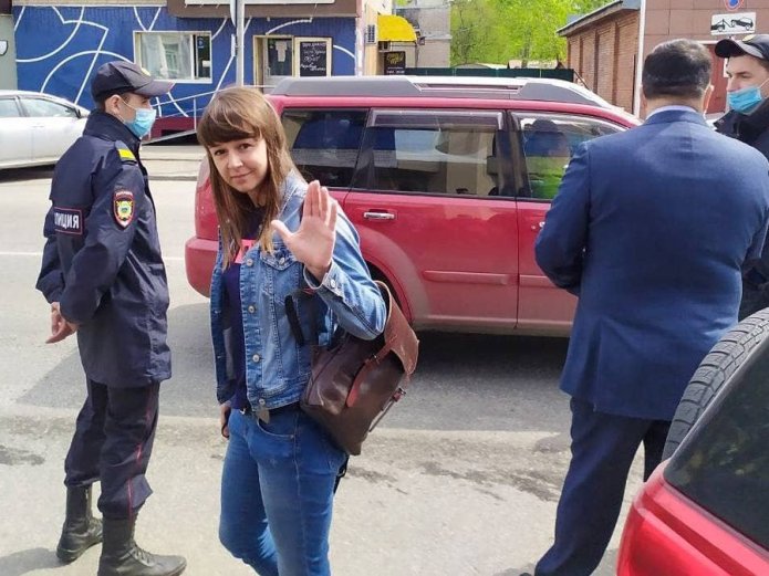 Ксения Фадееева, экс-координатор штаба Навального в Томске, май 2021 года / Фото из инстаграма Фадеевой