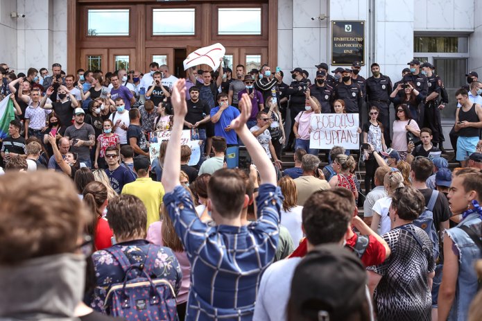 Митинг в поддержку Сергея Фургала, Хабаровск, 11 июля 2020 года / Фото: <a href="https://www.instagram.com/milesaway356/">Сергей Алов</a>