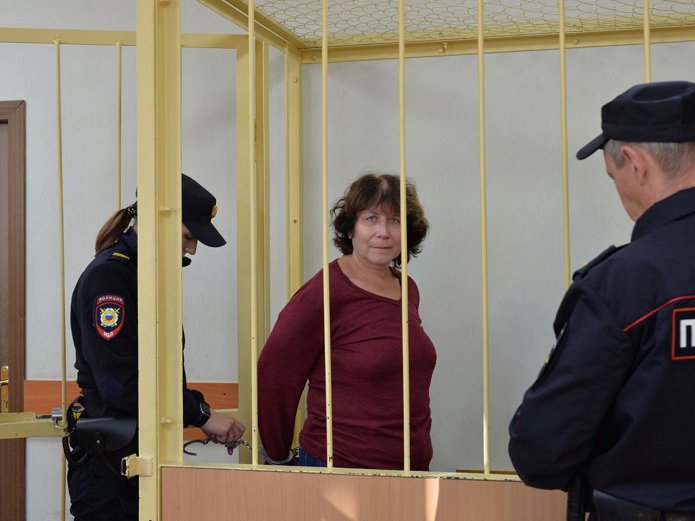 Ирина Цыбанева на заседании по мере пресечения 12 октября 2020 года / Фото: «Медиазона»