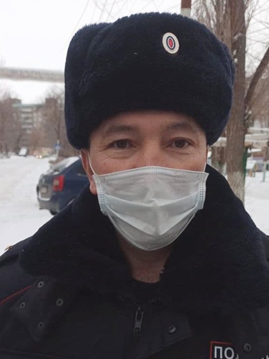 Полицейский, который задерживал Евгению Ванееву / Фото предоставлено Ванеевой